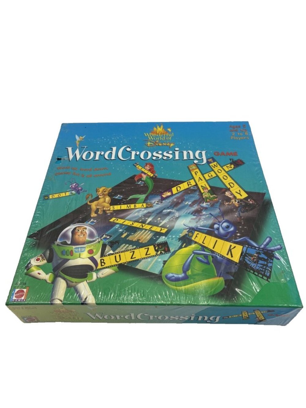 Vintage Disney Word Crossing Board Game Sealed Mattel Complete Family Game